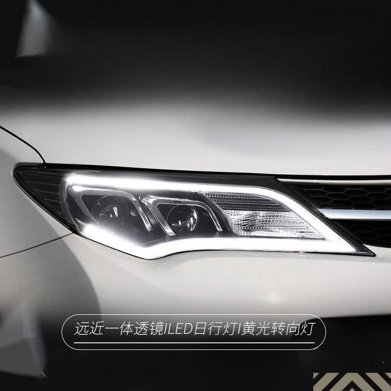 

Фара в сборе для Toyota RAV4 2013-2015, модифицированная в стиле Audi, со светодиодными ДХО и ксеноновой линзой