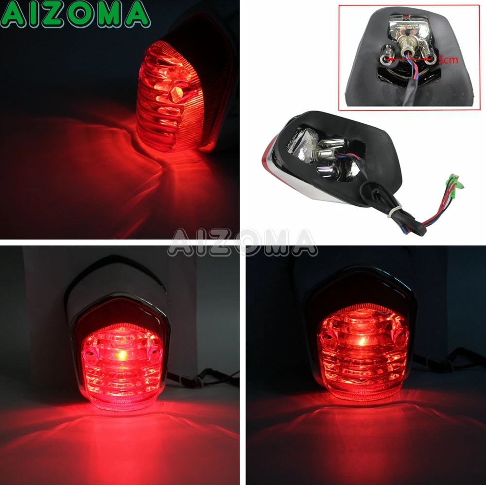 Motorcycle Brake Stop Tail Light for Yamaha Suzuki Kawasaki Vulcan 650 900 Honda Shadow Sabre 1100 VT1100C2 VT 400 750 Universal