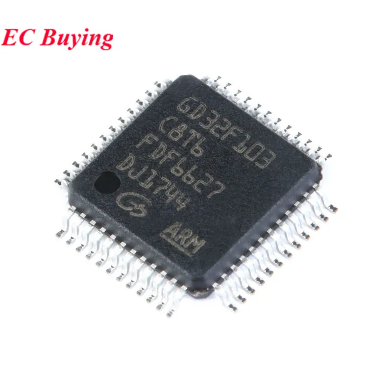 5Pcs/1pc GD32F103C8T6 GD32F103 C8T6 GD32 32F103C8T6 STM32F103C8T6 LQFP-48 32-bit Microcontroller Chip IC