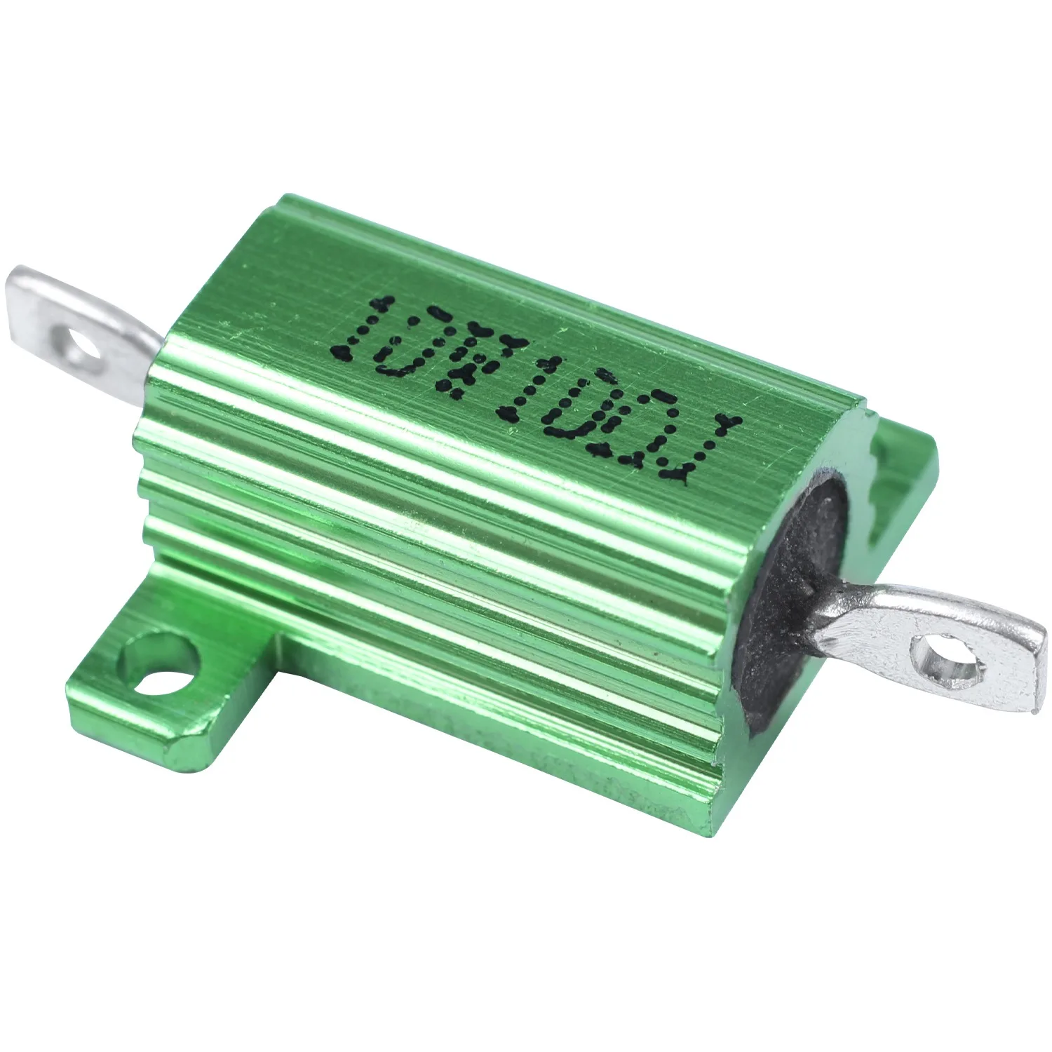 Green Aluminum Chassis Mounted Wirewound Resistors 10W 10 O