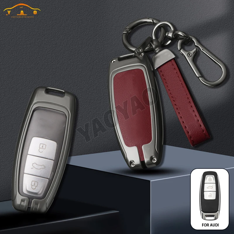 Coupe Styling Accessories  for Audi A4 B9 A5 A6L A6 S4 S5 S7 8W Q7 4M Q5 TT TTS RS Car Key Fob Cover Case