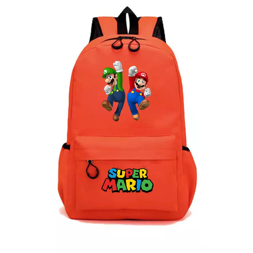 New Game Super Mario Game Backpack Primary and Secondary School Students School Bag Children Cartoon Large Capacity Backpack