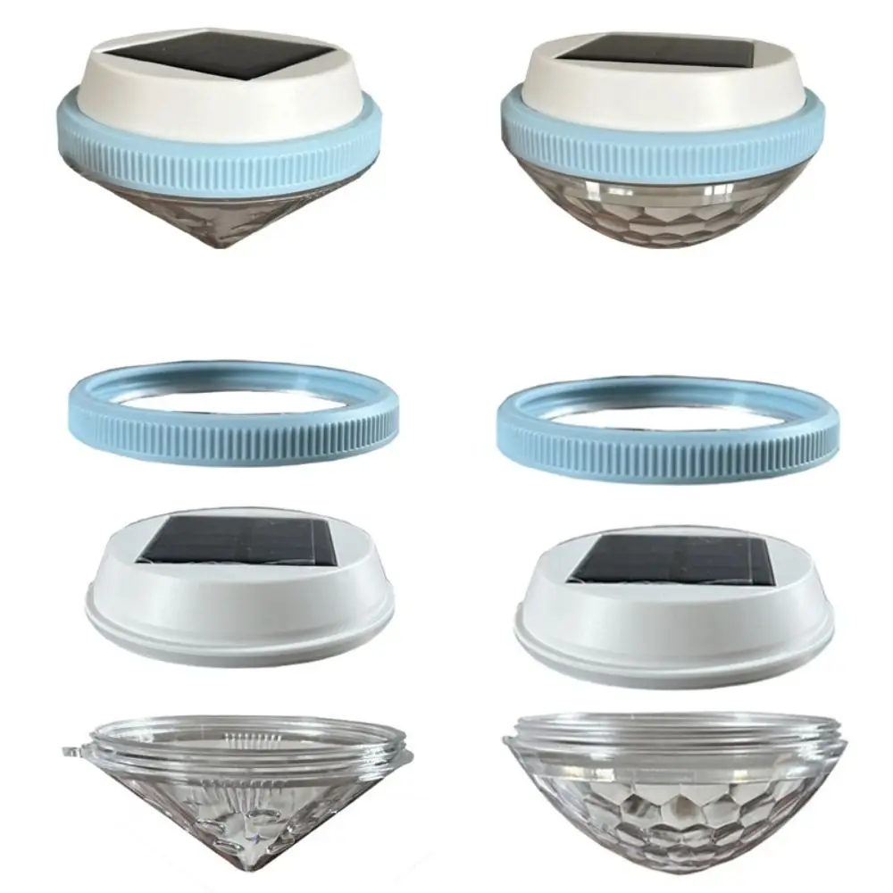 Vibrant Solar Powered Floating Lights Rechargeable RGB Colors Underwater Glowing Lamp Night Projection Waterproof Fountain Light