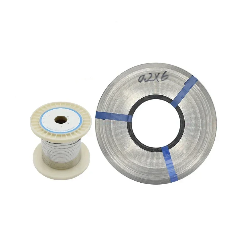 10m 0.1-0.5mm Flat Resistance Wires Cr20ni80 Heating Wire Nichrome Chromium Wire Industry Supplies For Vacuum Packing