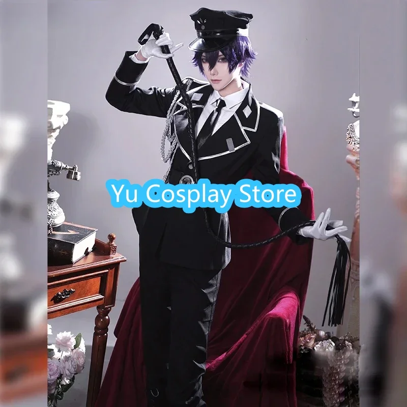 

Yu-Cosplay Myoujin Aki Cosplay Costumes Fancy Party Suit With Hat Halloween Carnival Uniforms Anime Clothing Custom Made
