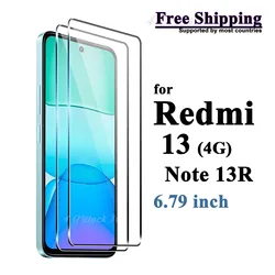 For Redmi 13 Note 13R 4G Tempered Glass Screen Protector Crystal HD Clear Anti Spy Peep Privacy 9H Protective Scratch Free Ship