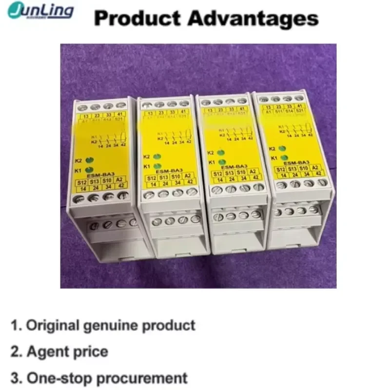 for ESM-BA301 Safety Relay Protection Module Emergency Stop Controller for Industrial Safety Control System