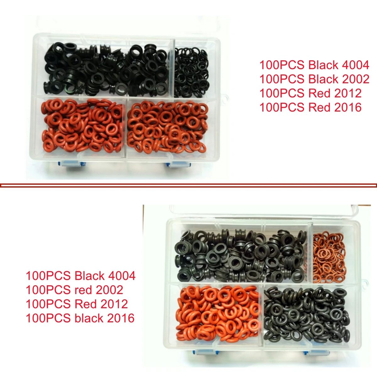 100unit/box fuel universal injector rubber seals kits rubber oring repair kits (AY-SK100)