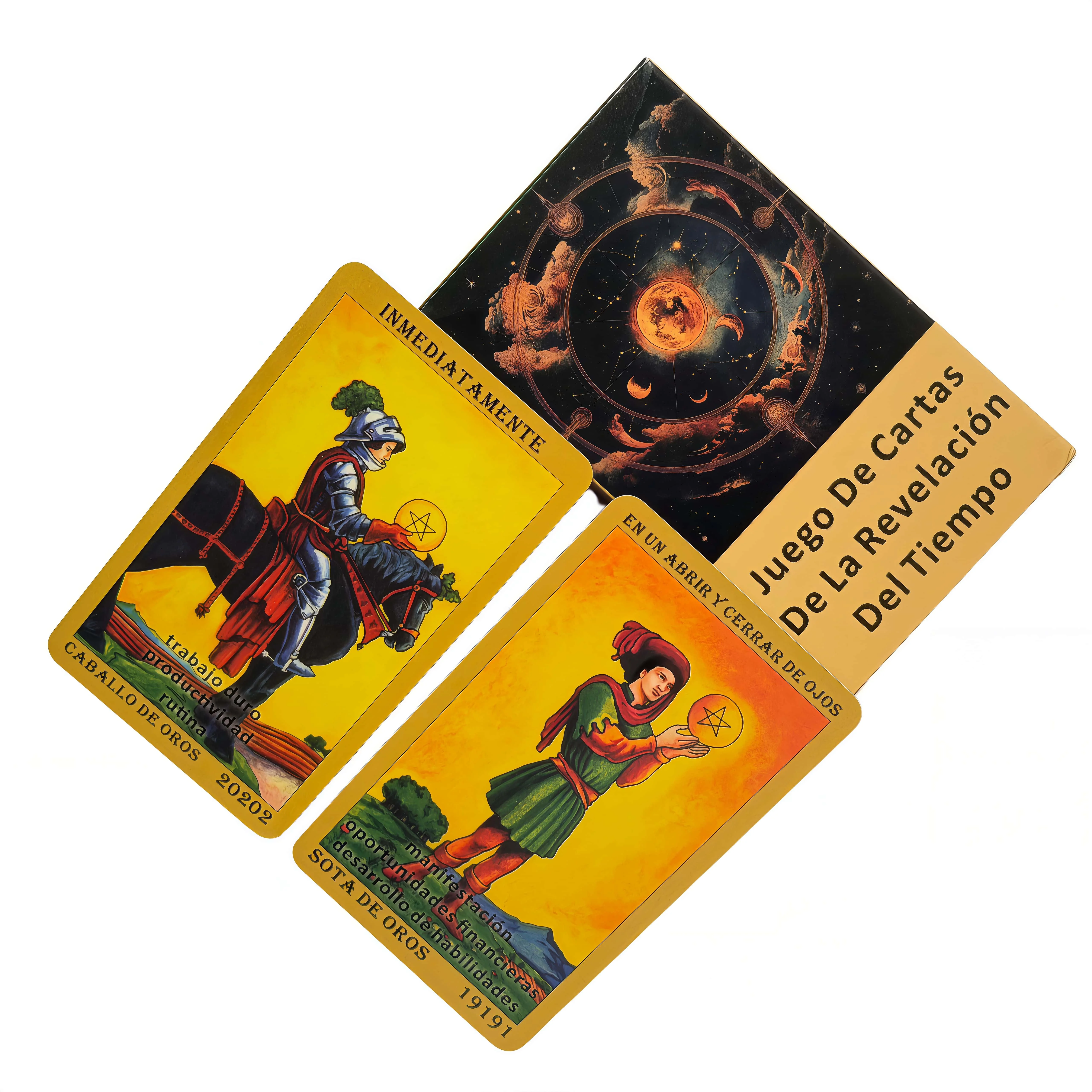 

78 Spanish Mystical Divination Oracle Cards – Spiritual Guidance Set, Tarot Series, Beginner Meditation Tool for Inner Balance