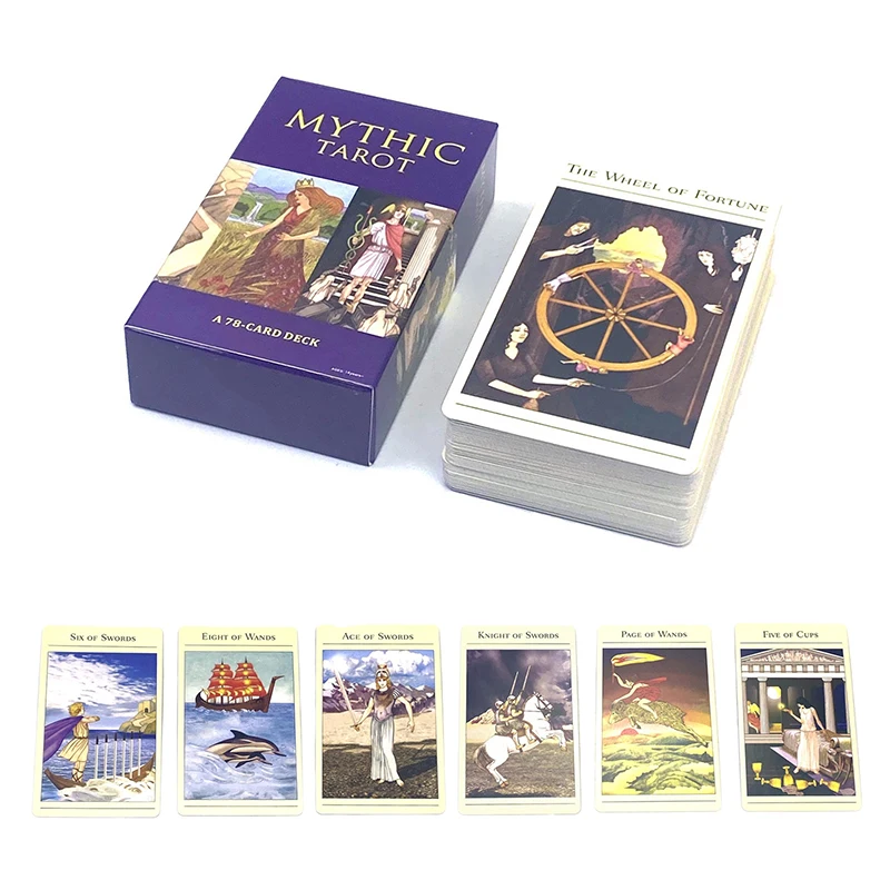 1Box New Mythic Tarot Cards Prophecy Divination Deck Family Party Board Game Fortune Telling Game Beginners Cards