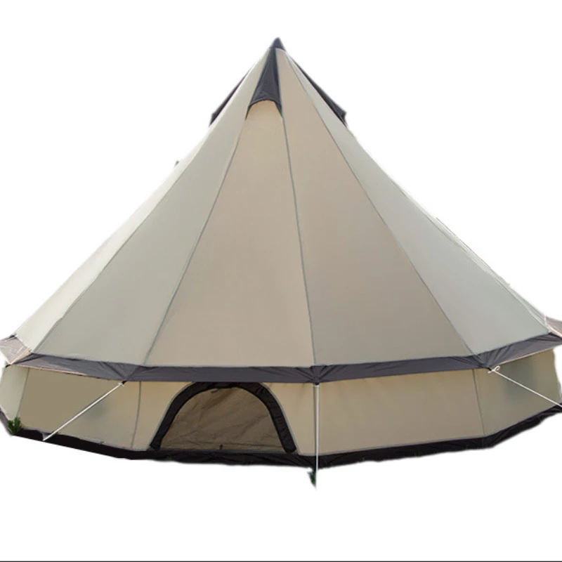 Teepee 5 6 8 Person Glamping Mongolia Yurt Family Outdoor Tent Camping Travel Hiking Antistorm UV Car Canopy Beach Awning