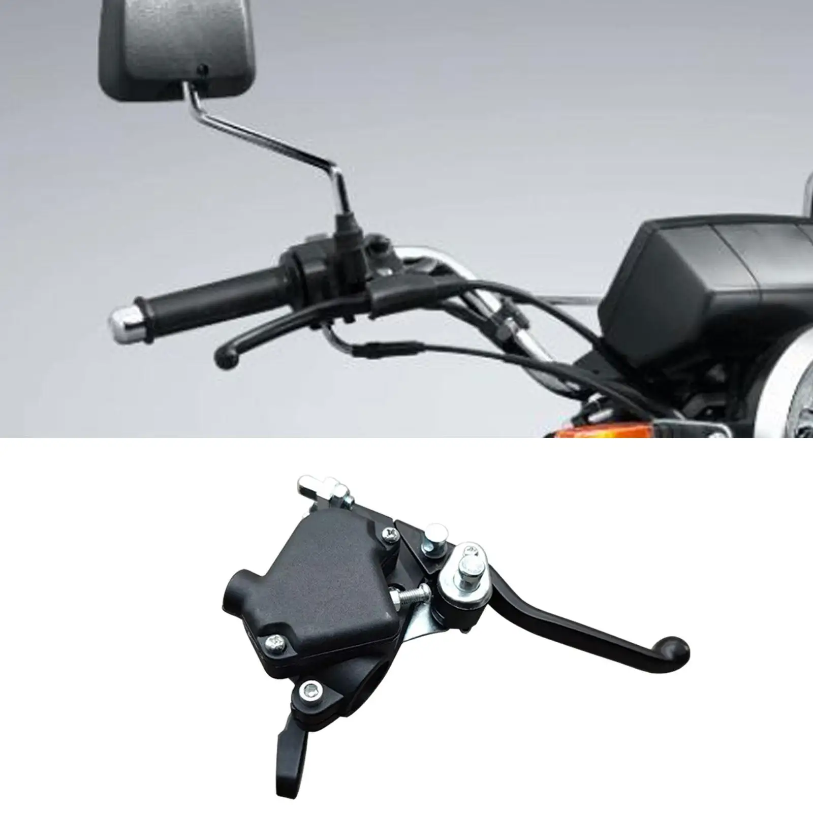 

22mm Handlebar Brake Lever Assembly with Thumb Throttle for Mini ATV 47cc 49cc Easily Install Motorbike Accessory Lightweight