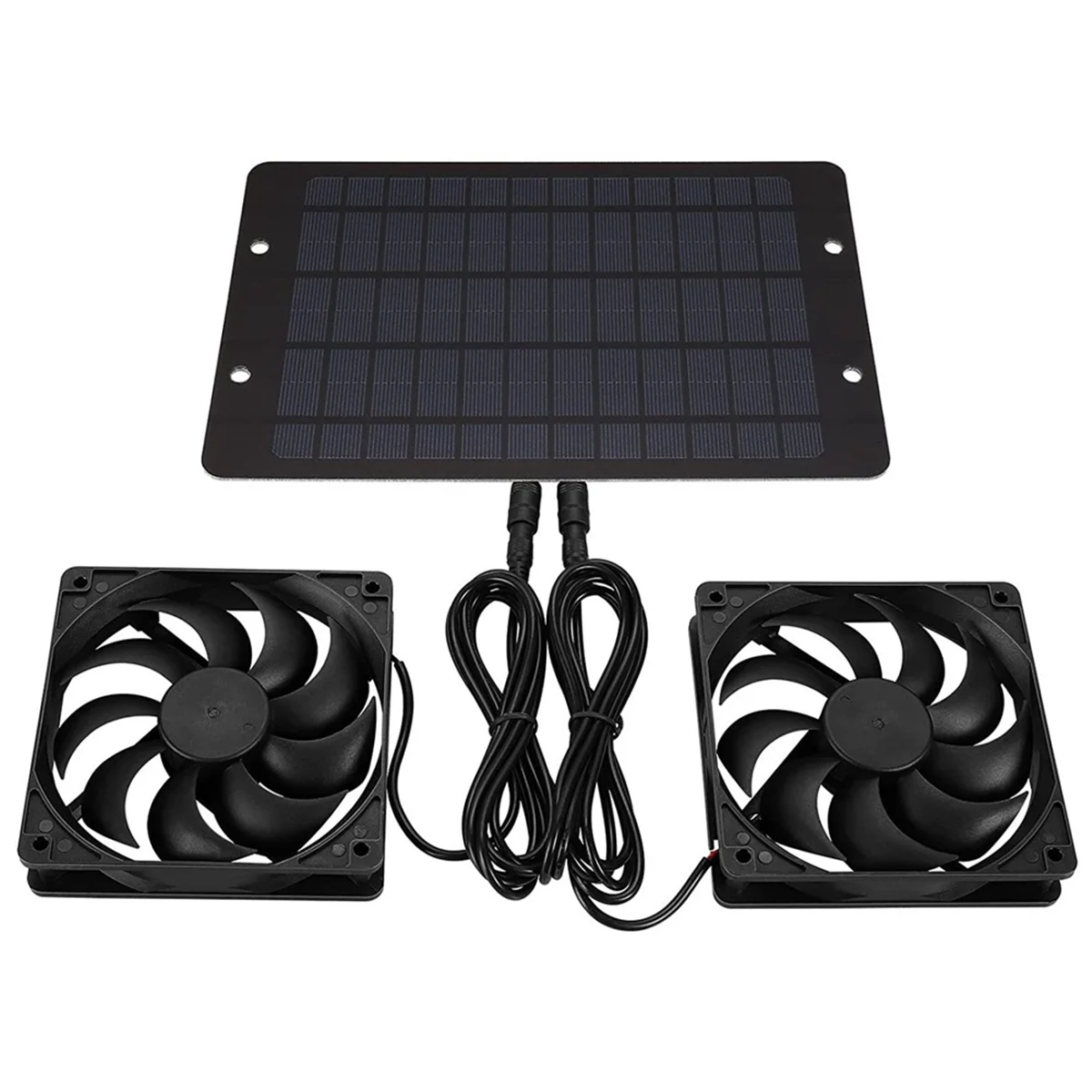 12V Solar Exhaust Fan Solar Ventilator Fan Solar Panel Powered Fan Solar Fan for Attic Dog Chicken House Greenhouse Fan