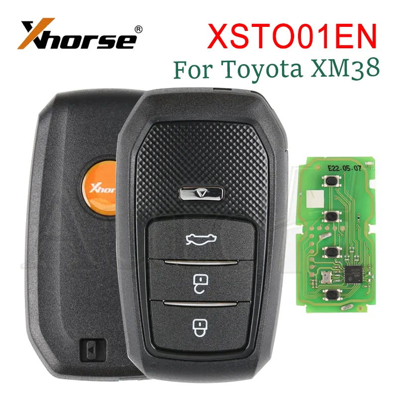 

Xhorse XSTO01EN Universal Smart Car Key fit Toyota XM38 4D 8A 4A Chip 312 314 315 434 MHz Remote Key Generate By VVDI Key Tool