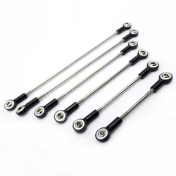 1PC 2mm Ball Head Joint M2 Stainless Steel Metal Push Rod Tie Rods Linkage for RC Truck Climbing Car Helicopter Boat Robot