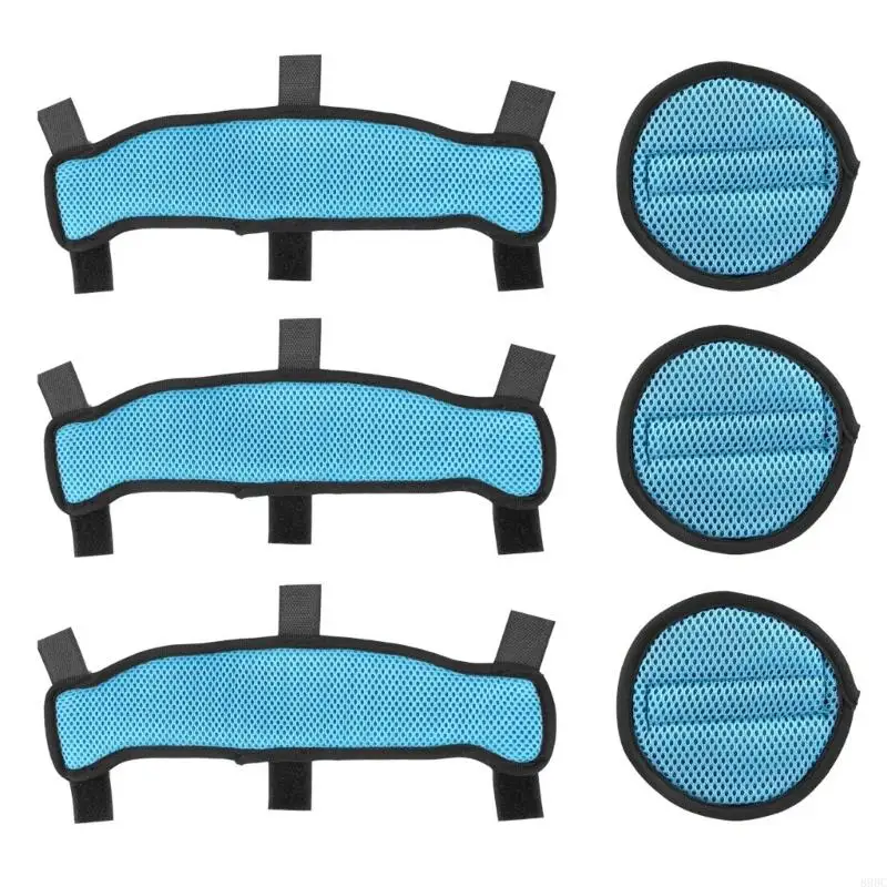 Safety Helmet Inner Pad Set with Top Insert, Breathable Hard Hat Sweatband, Reusable Washable for Daily Work Wear 896C