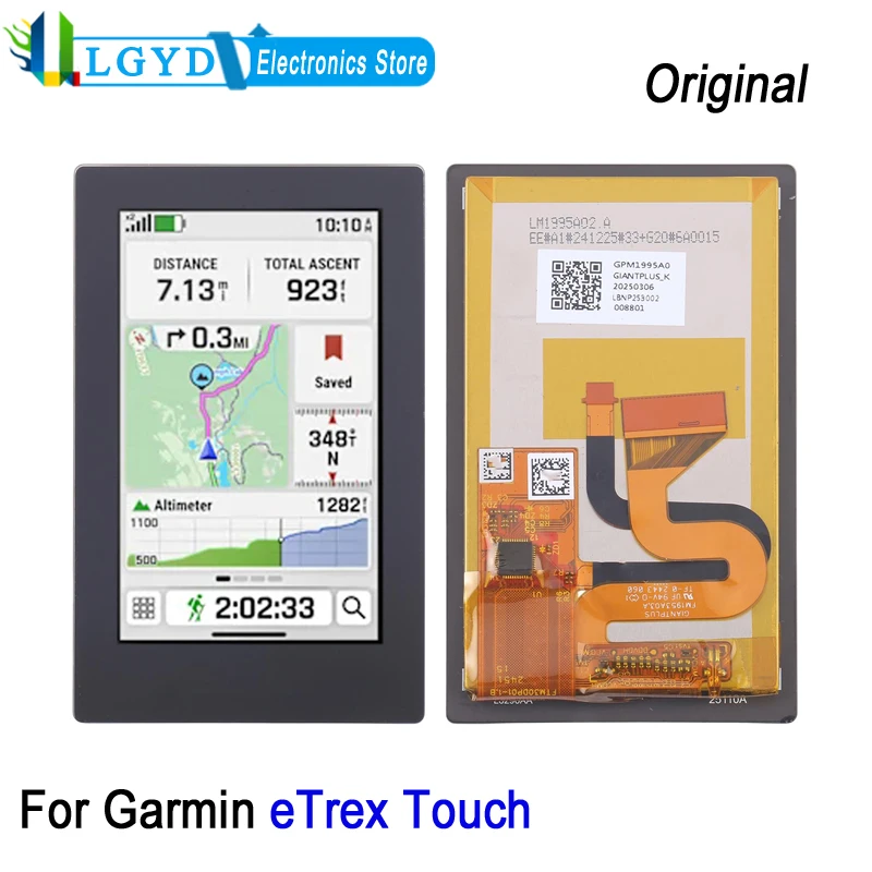 

3-inch LCD Screen For Garmin eTrex Touch, Color TFT LCD Display Touch Screen Repair Replacement Spare Part