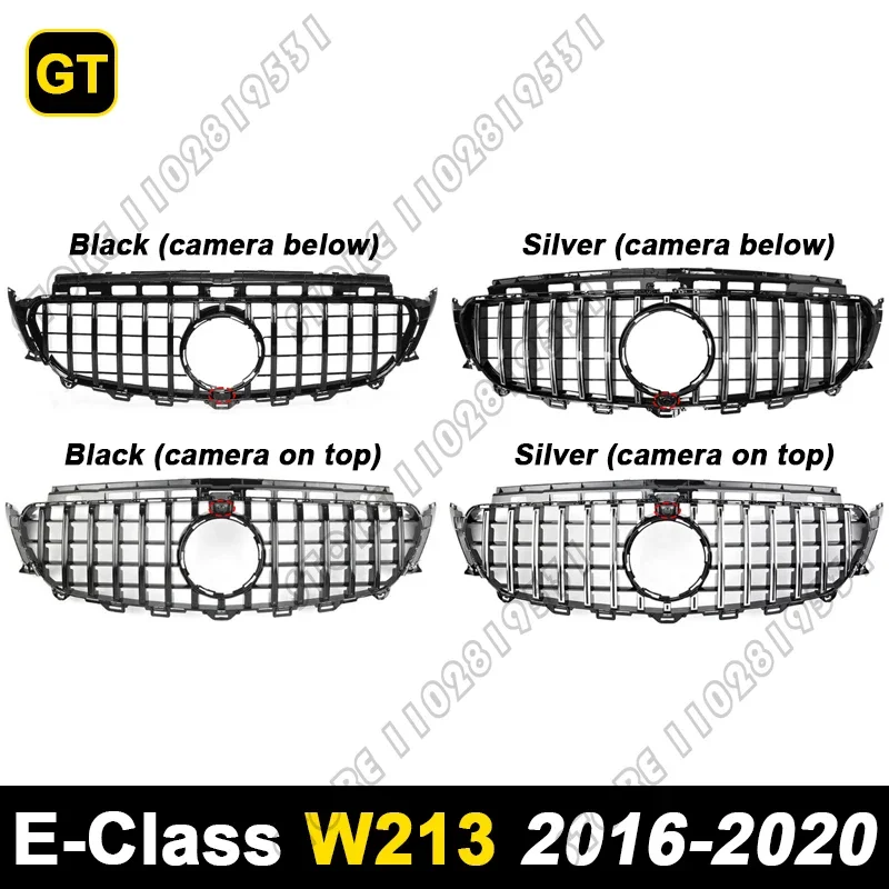 for W213 E Class 2016-2020 Mercedes Benz E200 E220 E250 E260 E300 E320 E350 E400 E450 E500 E63 AMG GT Bumper Mesh Racing Grille