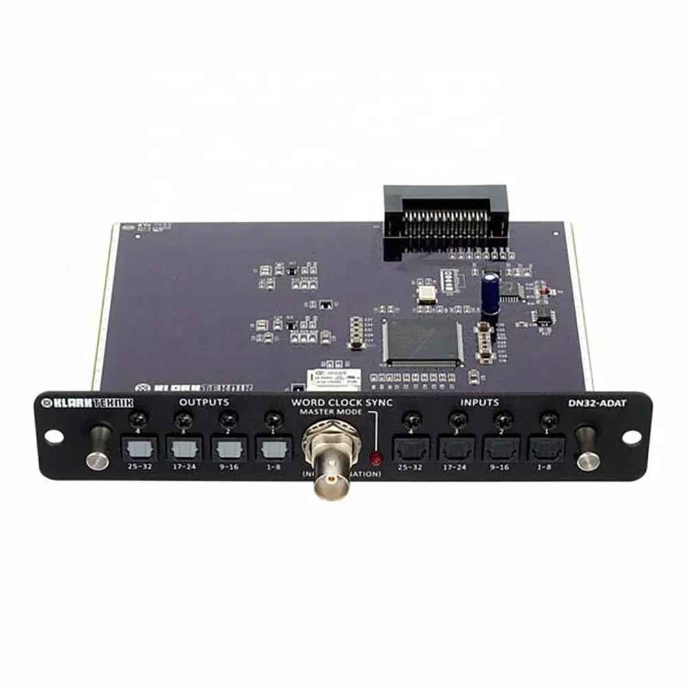 Klark Teknik DN32-ADAT Expansion Card With Up To 32 Bidirectional Channels For Midas M32 & Behringer X32 Digital Mixer