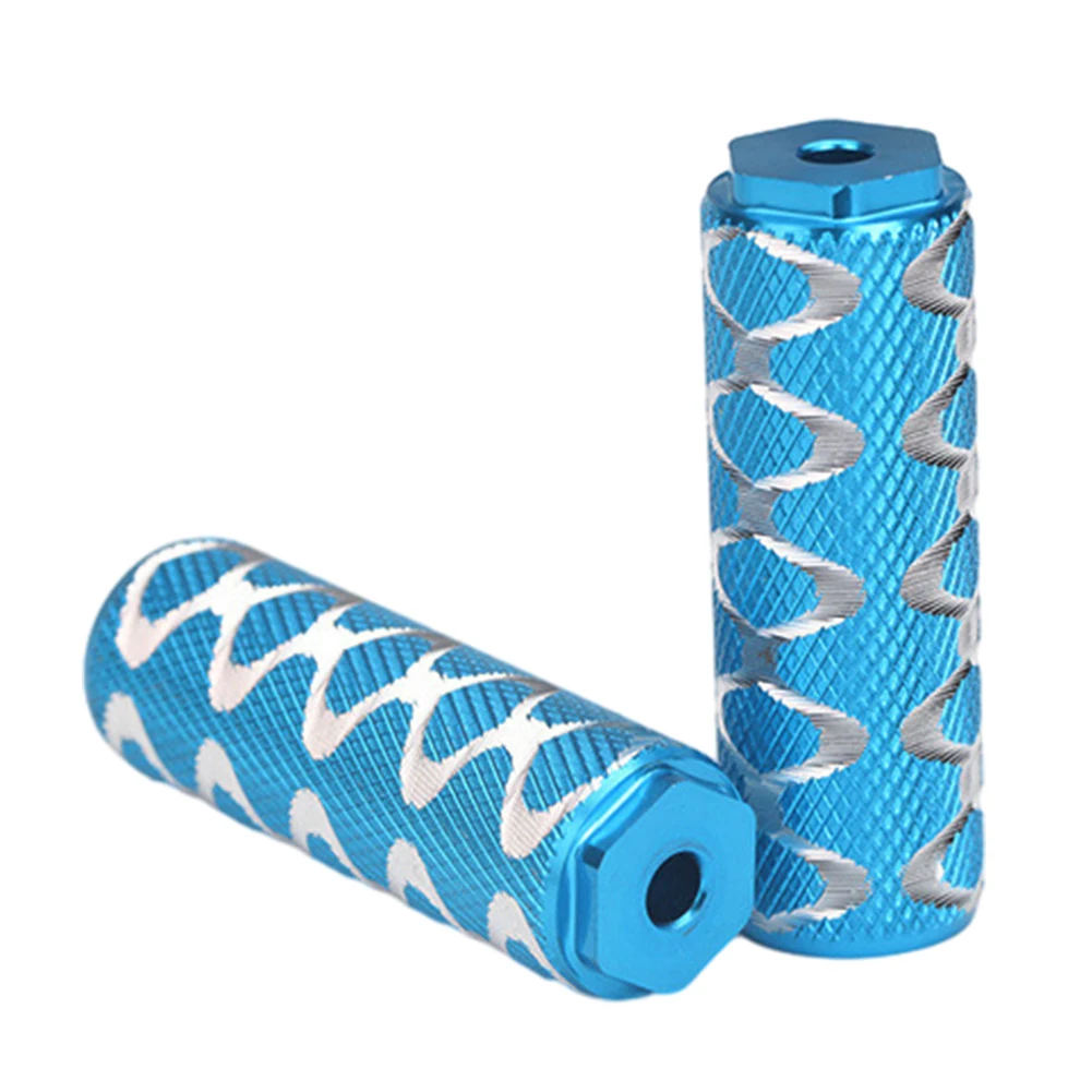 2pcs Bike Pedals Axle Foot Rests Pegs ForBMX Folding Bikes MTB Bicycle Aluminum Foot Pegs Pedals Rears Axle 5MM Bikes Parts