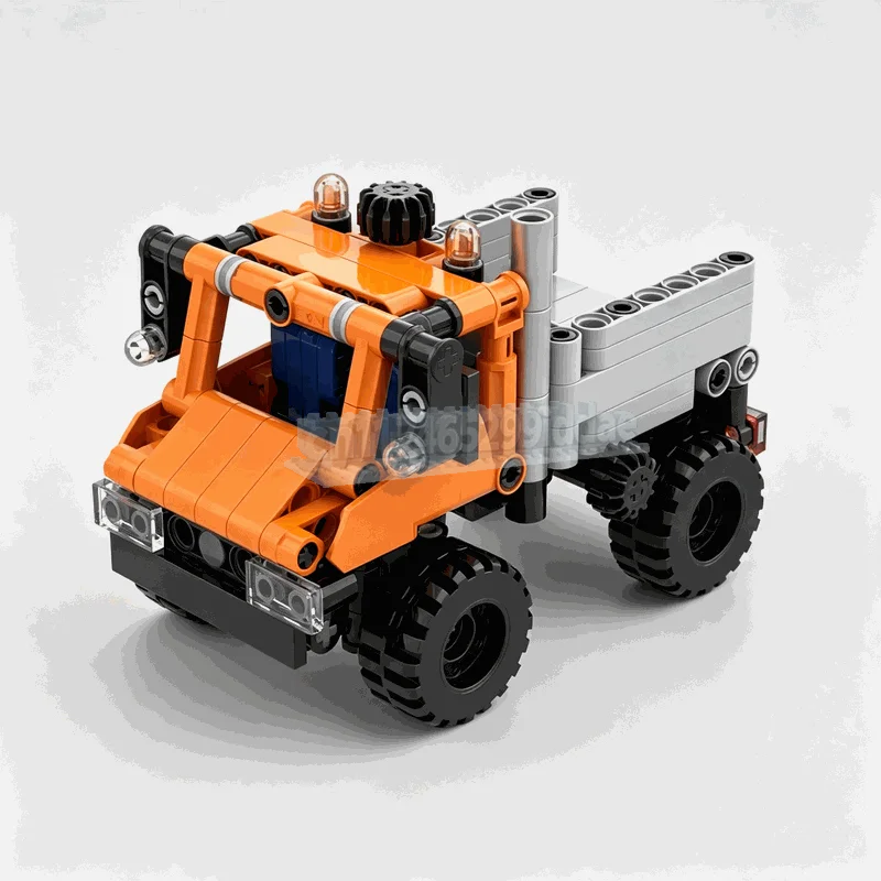 239PCS Mini All Terrain Utility Truck Building Blocks Construction Vehicle Model With Tipping Bed DIY Assembly Toy Display Gift