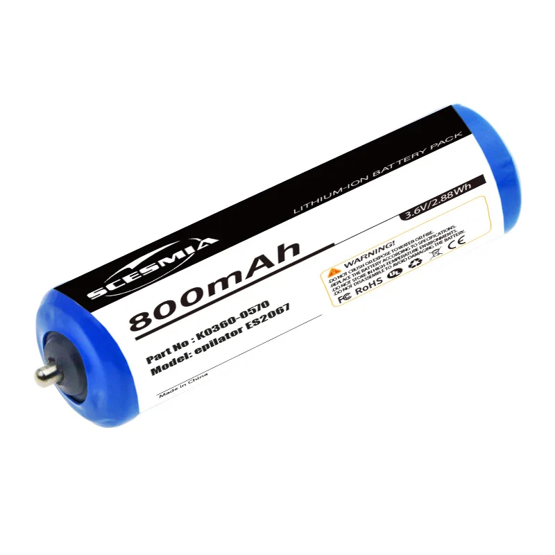 Battery 800mAh Battery for Panasonic ES8163,ES8164,ES8167,ES8224,ES8228,ES8243,ES8249,ES8807,ES-LA63,ES-LA93,ER230,ES-LV95
