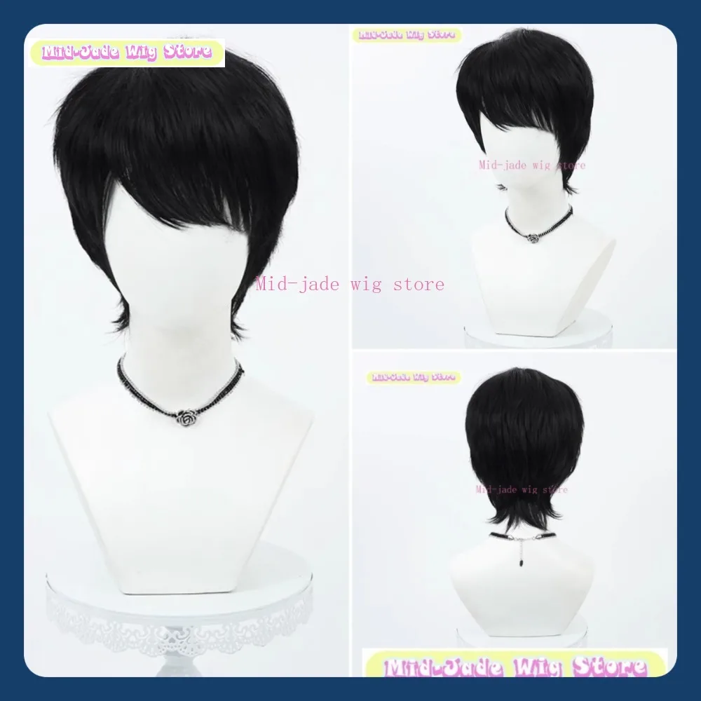 

Mid-jade Wig Store Kamen Rider Ex-Aid Hojo Emu Cosplay Wig Anime Game Role Playing Synthetic Hair Halloween Party