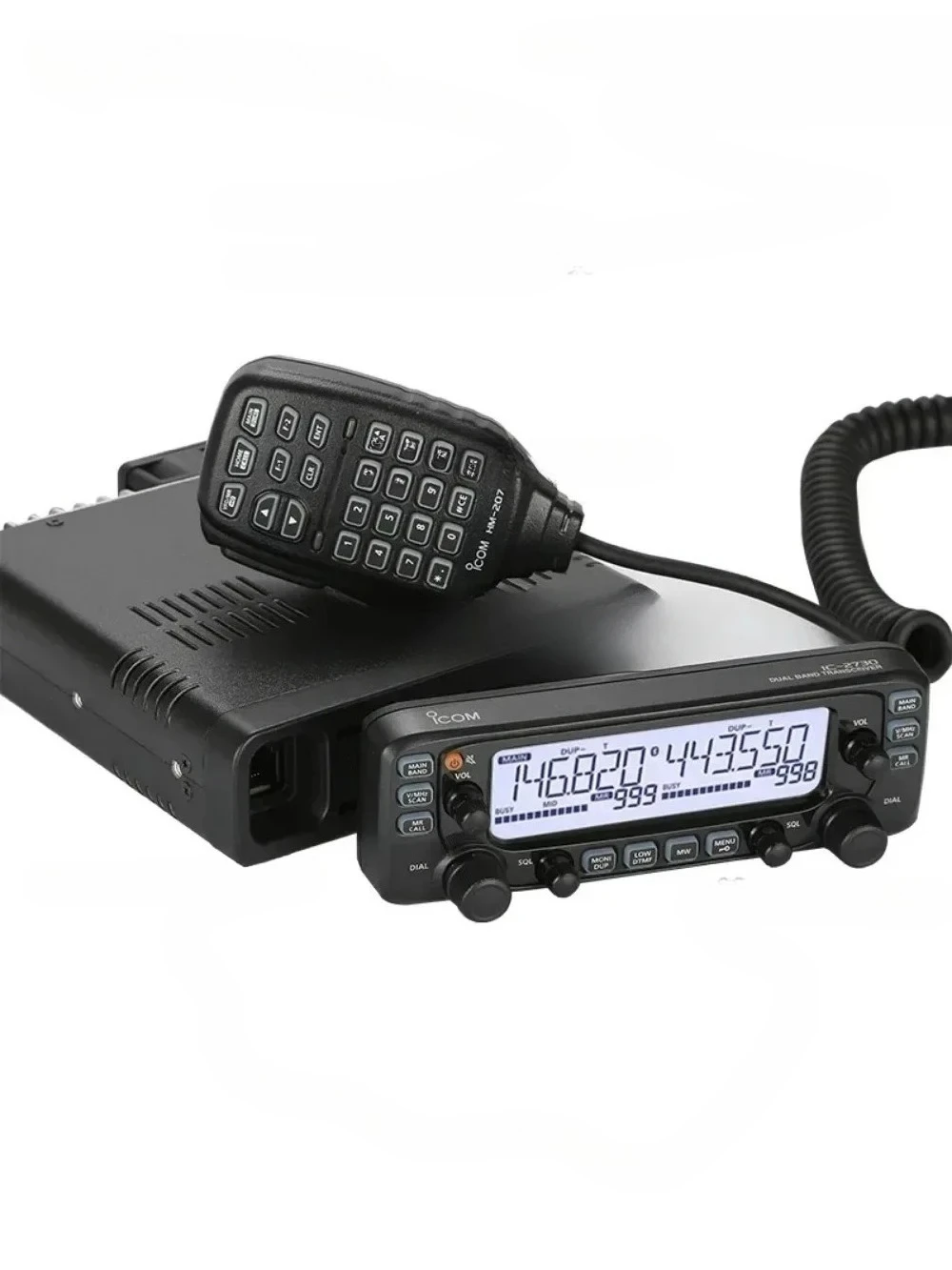 IC-2730E Mobile Radio Dual Band VHF 137-174MHz UHF 400-470MHz 50W FM Transceiver Walkie Talkie Car Radio Repeater Scrambler