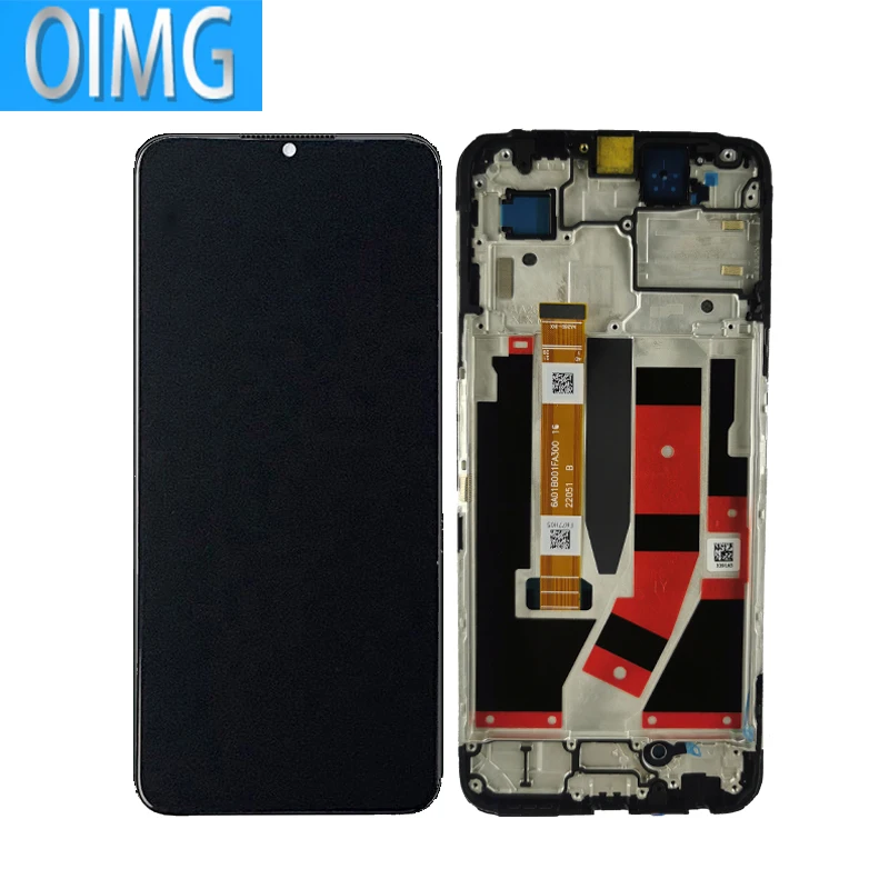 Écran LCD d\'origine avec cadre pour OPPO A77 5G, modèles d\'écran tactile, pièces de rechange de Hébergements eur de panneau, 6.56 pouces, CPH2339