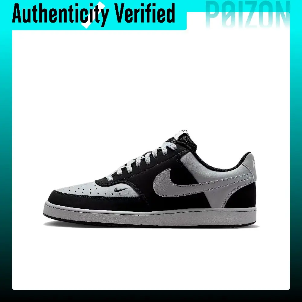 Zapatillas Nike Court Vision Skate para Hombre, de Perfil Bajo, en Negro/Gris Humo Claro/Blanco Vela/Gris Humo Claro IM0459-003