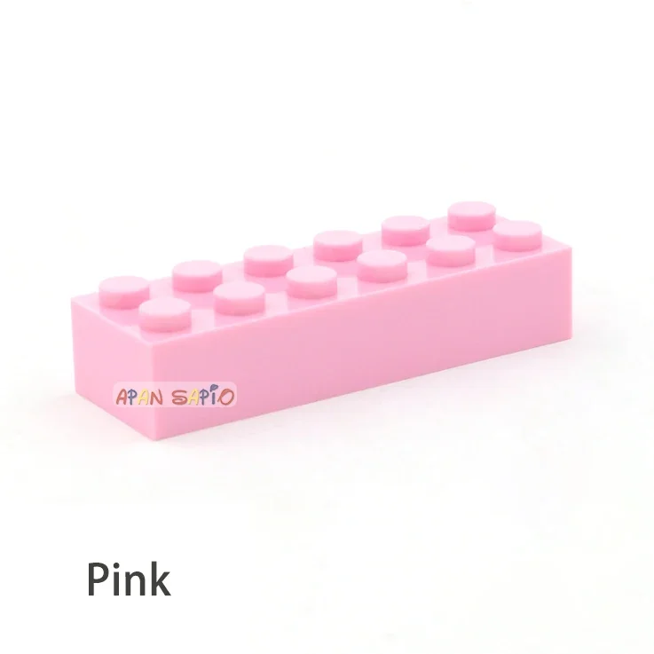 100 stücke 2x6 Dot DIY Bausteine Dicke Zahlen Bricks Pädagogisches Kreative Größe Kompatibel Mit 2456 Kunststoff Spielzeug für Kinder