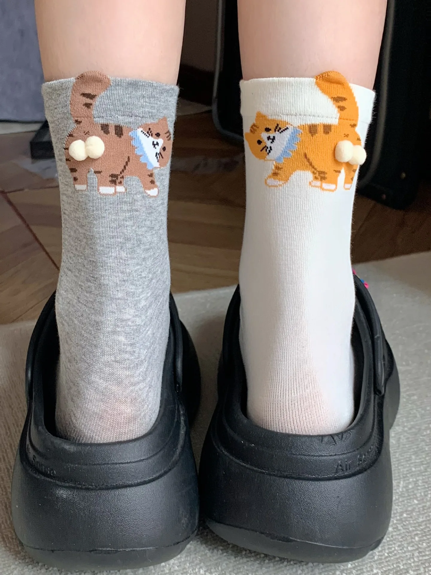 

Botvotee трехмерные мужские и женские носки средней длины с принтом кота, мягкие удобные впитывающие пот дышащие повседневные носки для пар