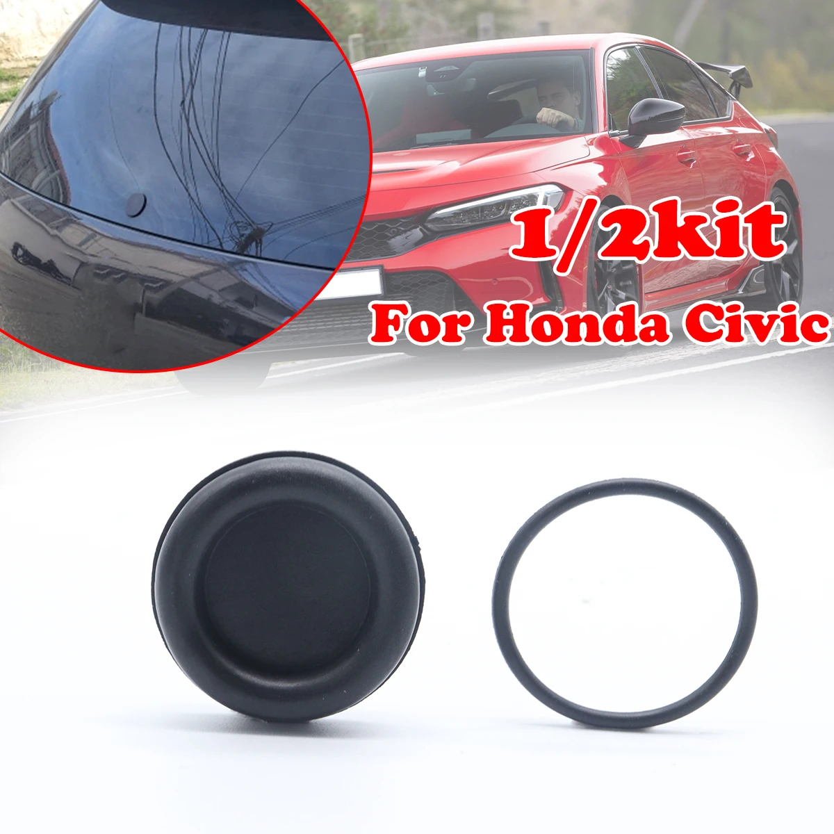 

1/2set For Honda Civic Mini Cooper R53 Audi A3 8L 8P Car Rear Windscreen Wiper Delete Bung Grommet Removal Cap Car Accessories