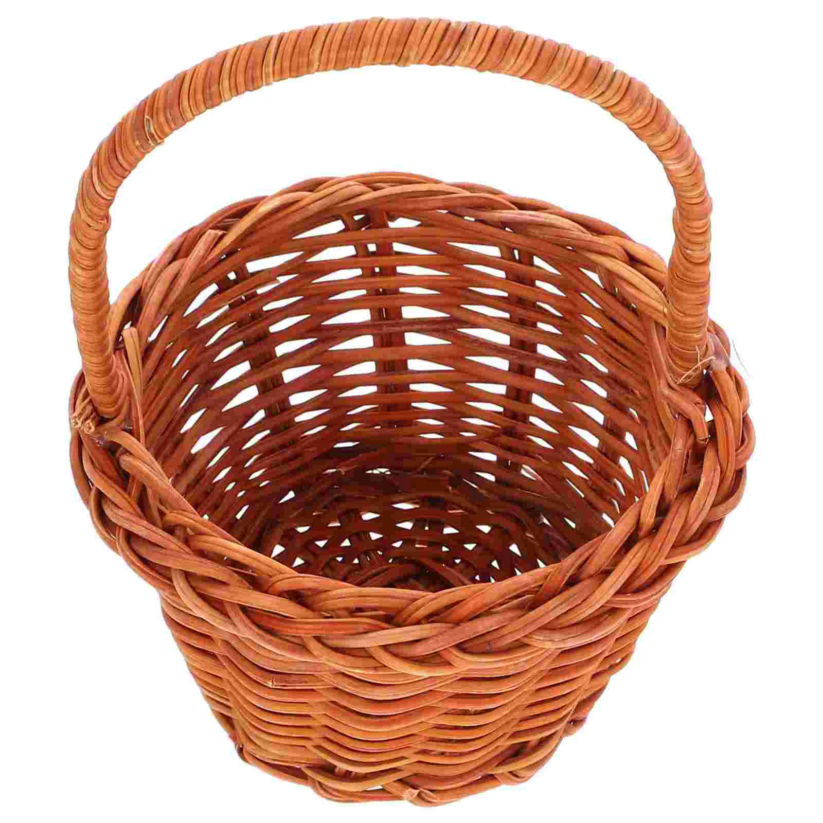 Crochet Basket Base 10/15/20/25cm Unfinished Blank Cross Stitch Carved Hand-Woven DIY Crafts Supplies Basket Wooden Round Bottom