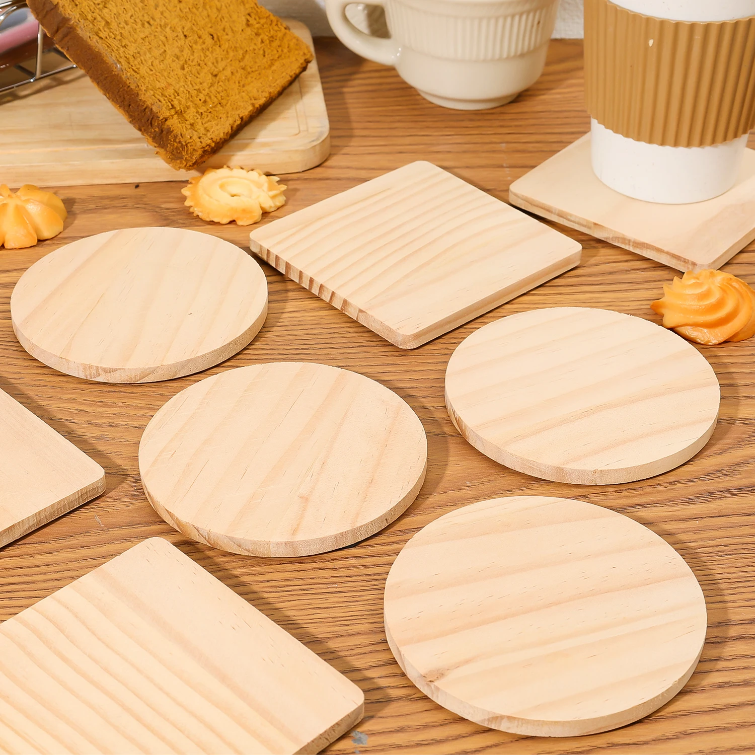 Round Blank Wooden Coasters Bo - Water Bottle Blank recension och pris