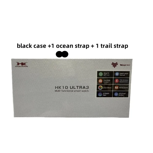HK10 ULTRA 3 reloj inteligente serie 10 AMOLED ChatGPT 2GB ROM AI reloj cara BT llamadas juegos música brújula deportes Smartwatch hombres mujeres