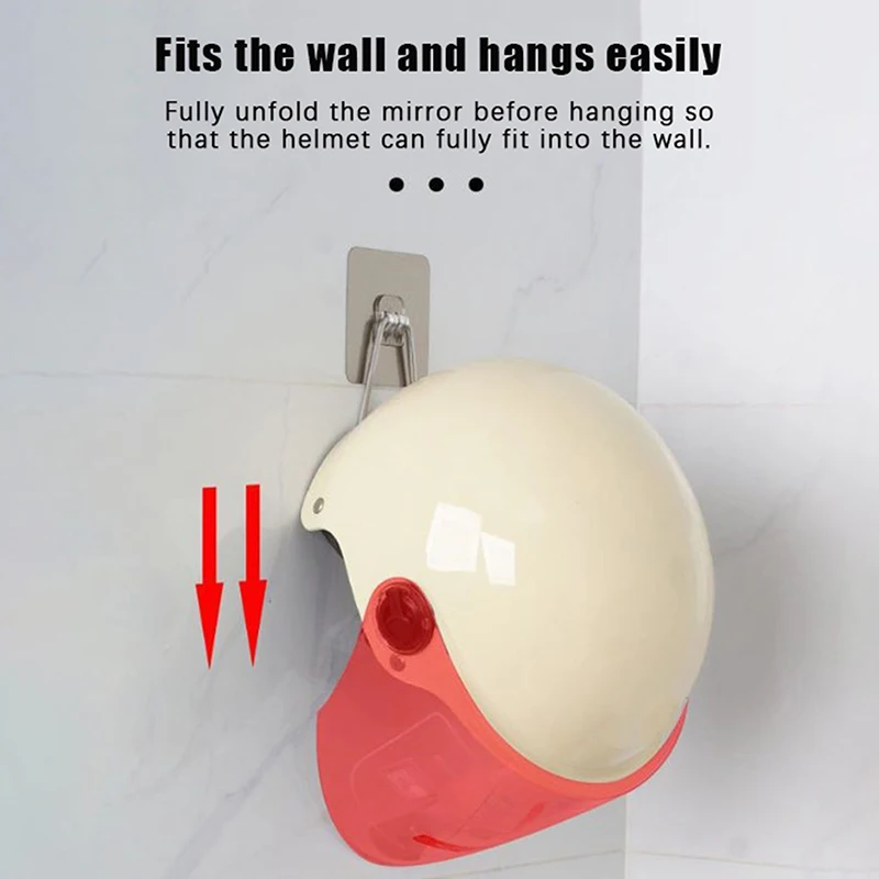 Wall Mount Motorcycle Helmet Rack Metal Bike Helmet Holder Stainless Steel Bicycle Safety Gear Display Hanger Stand - view 5