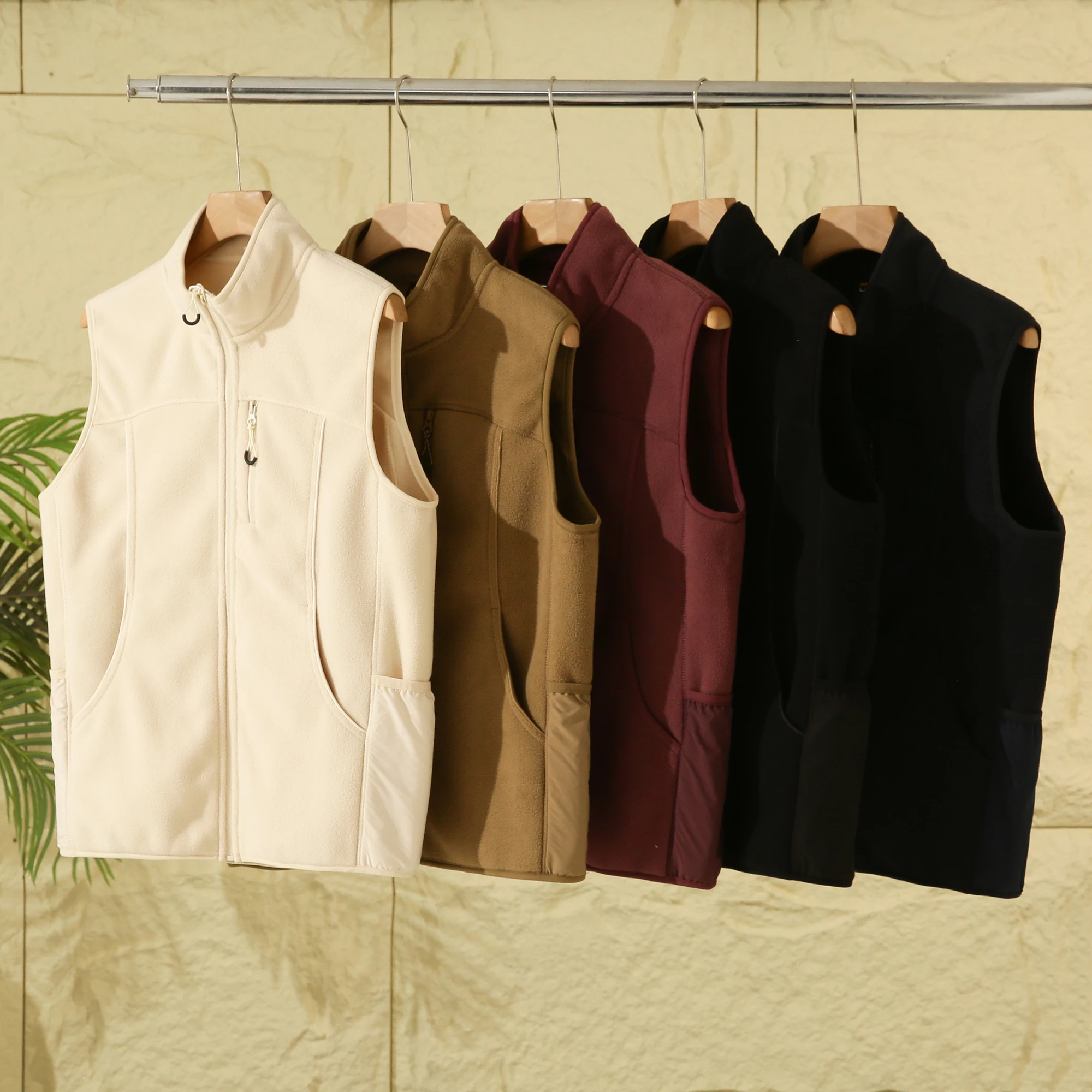 

Trade King Double-Sided Fce Vest Comfortable Warm Outdoor ex Autumn Winter Fce Jaet Faionable Urban Sle