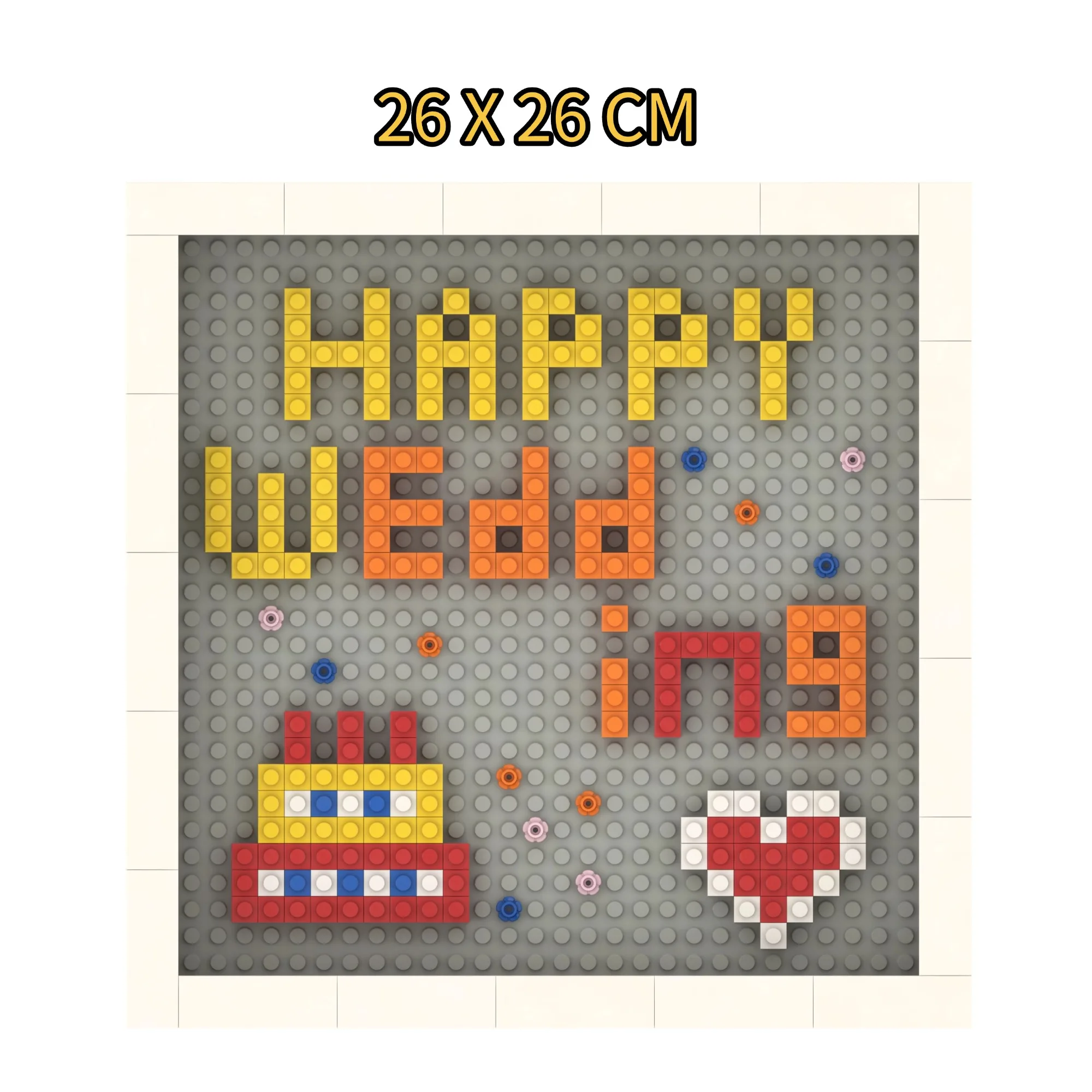 

Creative Building Block Photo Frame - DIY Table Decoration for Birthday New Year Wedding Gift Happy Birthday Happy New Year