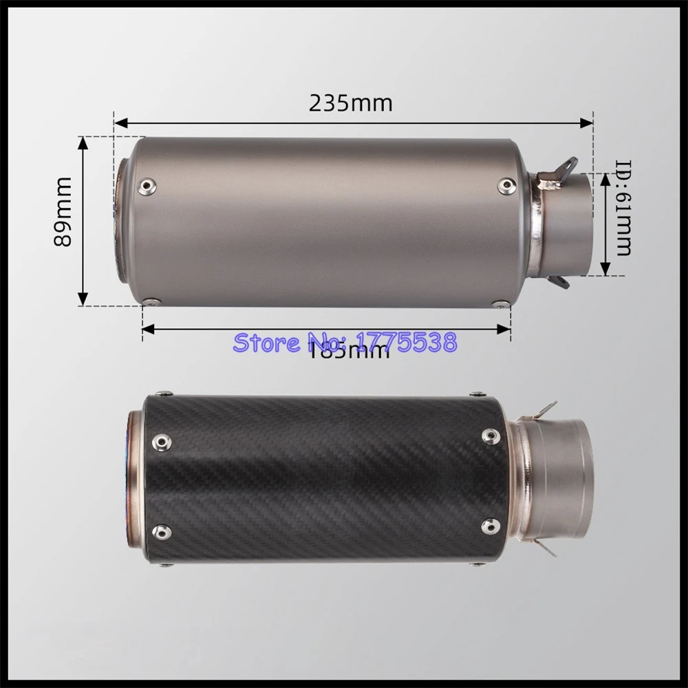 For Yamaha 2015-2025 YZF-R1M YZF-R1 2016-2018 YZF-R1S Motorcycle Exhaust Muffler Middle Link Pipe with Real Carbon Muffler Can