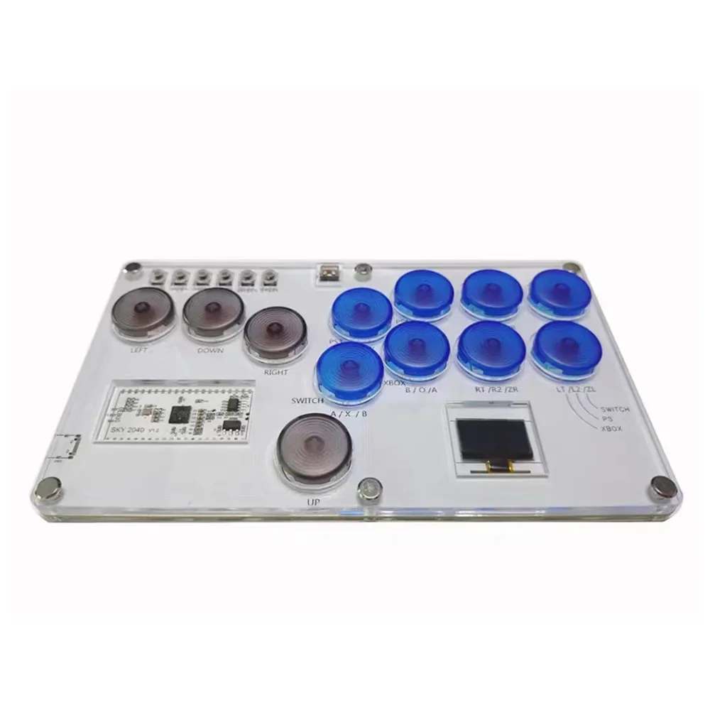 VoltSRP2040 Raspberry Pi Street Fighter 6 Tekken Game Covered Punk PS4 Joystick Axis SKY2040 Fighting Keyboard