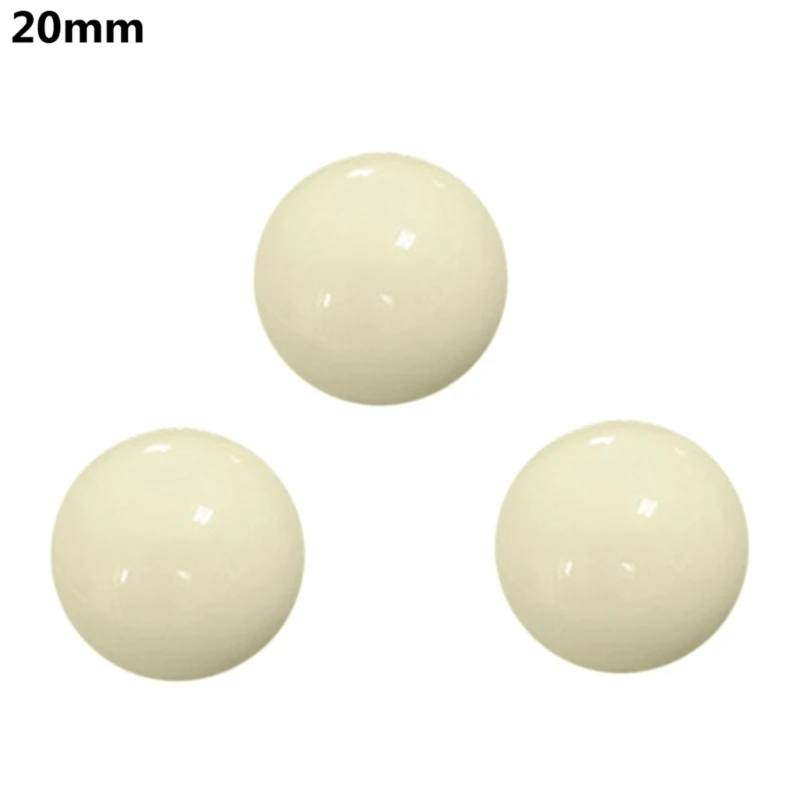 3 Pieces American Roulette Ball Resin Ball Casino Roulette Game Replacement Ball 12/15/18/20/22mm