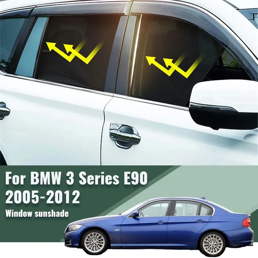 

For BMW 3 series E90 2005-2012 E 90 Front Windshield Frame Curtain Car Sunshade Shield Rear Side Window Sun Shade Visor