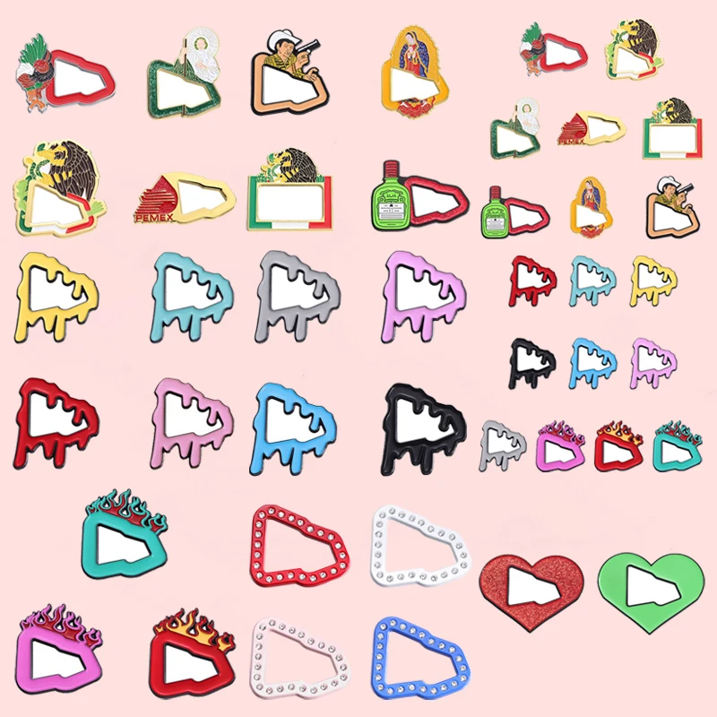 Hut Pin Mexikanische Metall Abzeichen Emaille Mode Retro Hut Karte Gemalt Emaille Abzeichen Cartoon Hut Pin Pferd Nadel Universal