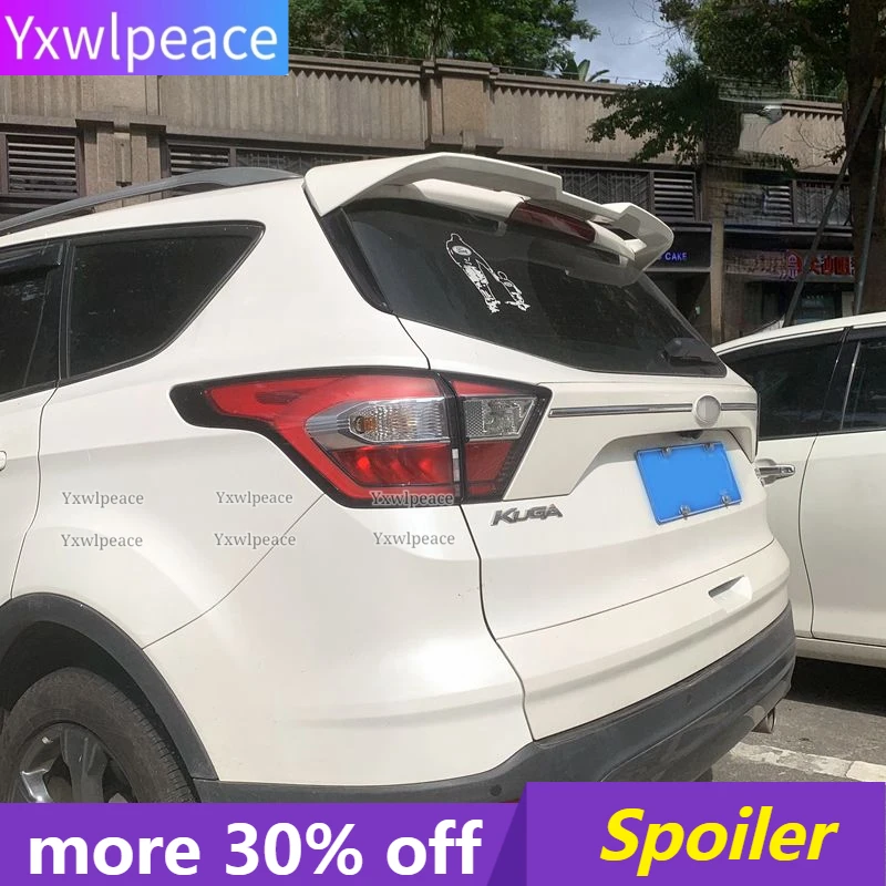 

For Escape Ford Kuga Spoiler 2016-2019 ST Style ABS Material Unpainted Color Rear Roof Spoiler Trunk Lip Wing