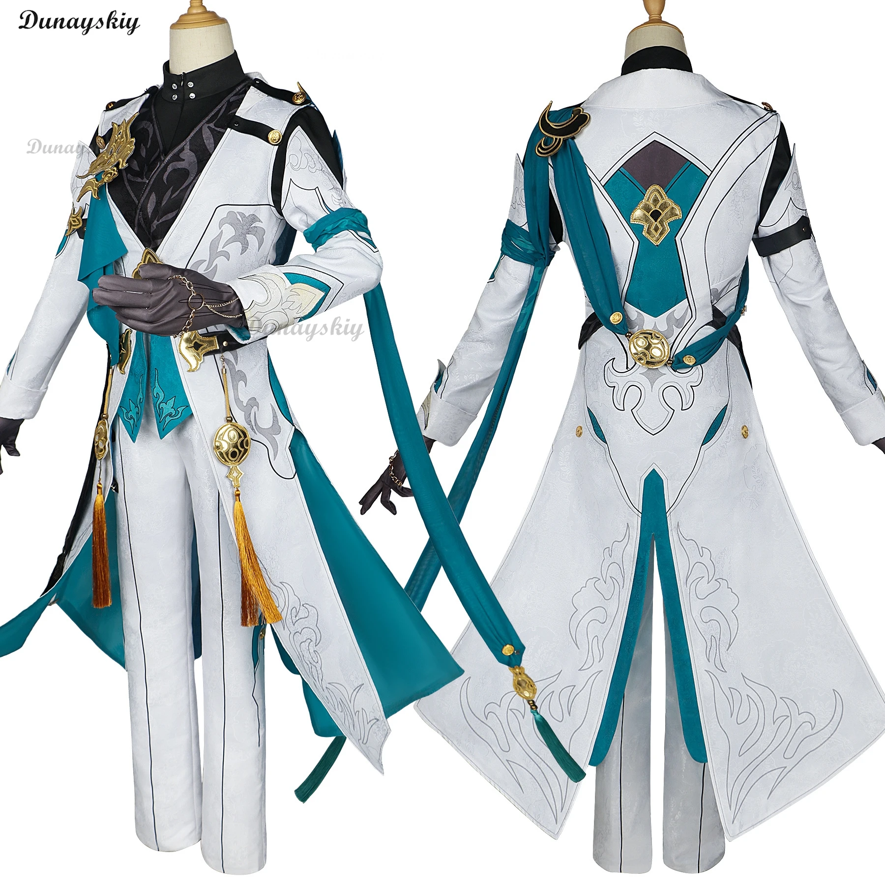 Anime Game Honkai Star Rail Luocha Cosplay Costume Uniform Outfit Gloves Xianzhou Luofu Trader Role Play Party