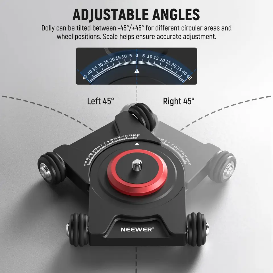 NEEWER カメラスライダー 360度回転 ボールヘッド付き