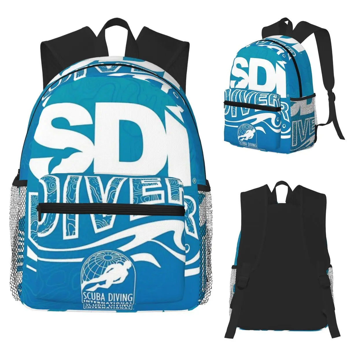 Scuba Diving Dive Diver Sea Snorkeling Sports Student Backpack School Bag Hiking Travel Daypack for Men Women Bookbag
