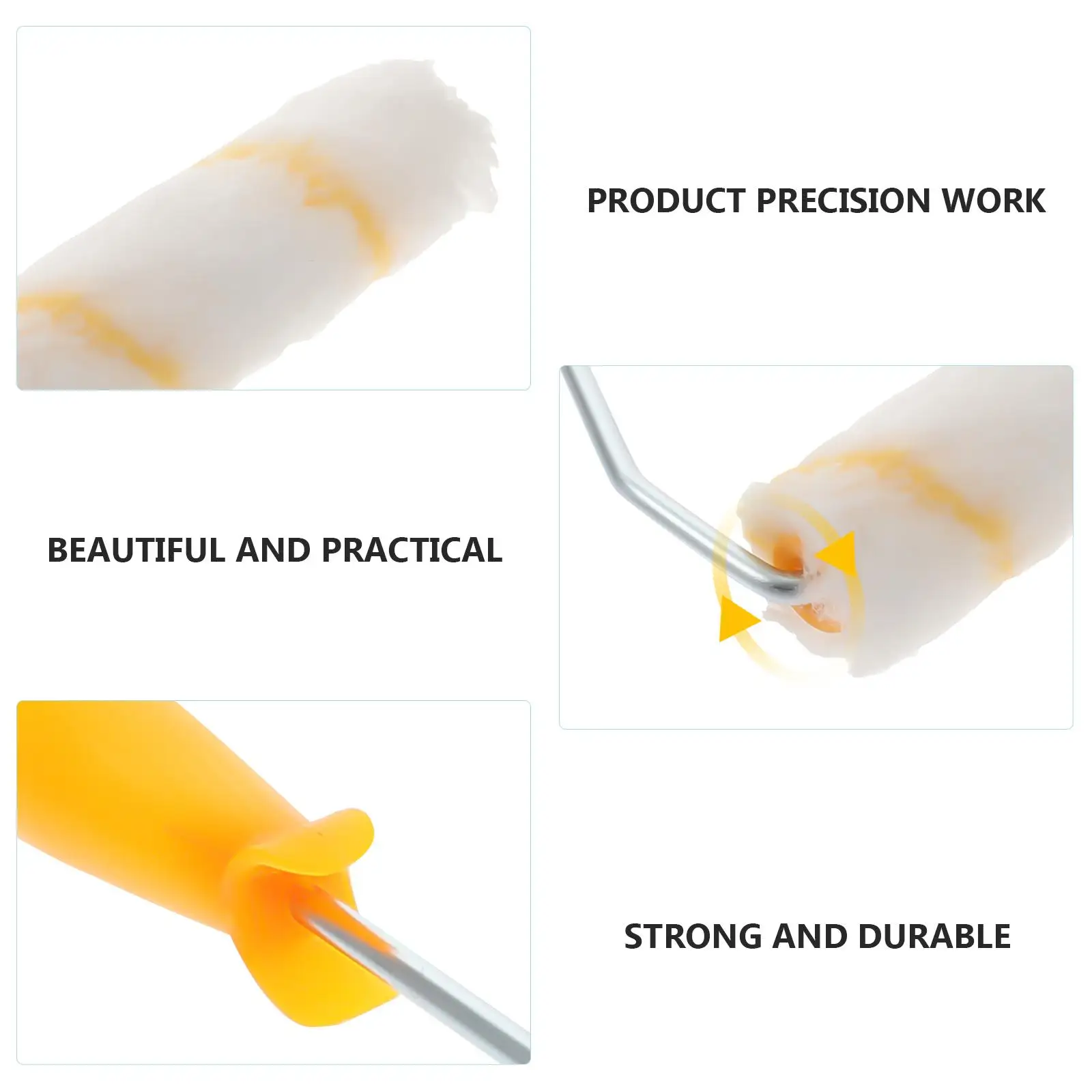 4-inch rolborstelhandvat muurverfroller behang kast wasbaar herbruikbaar gemakkelijk op te bergen schuurbestendig