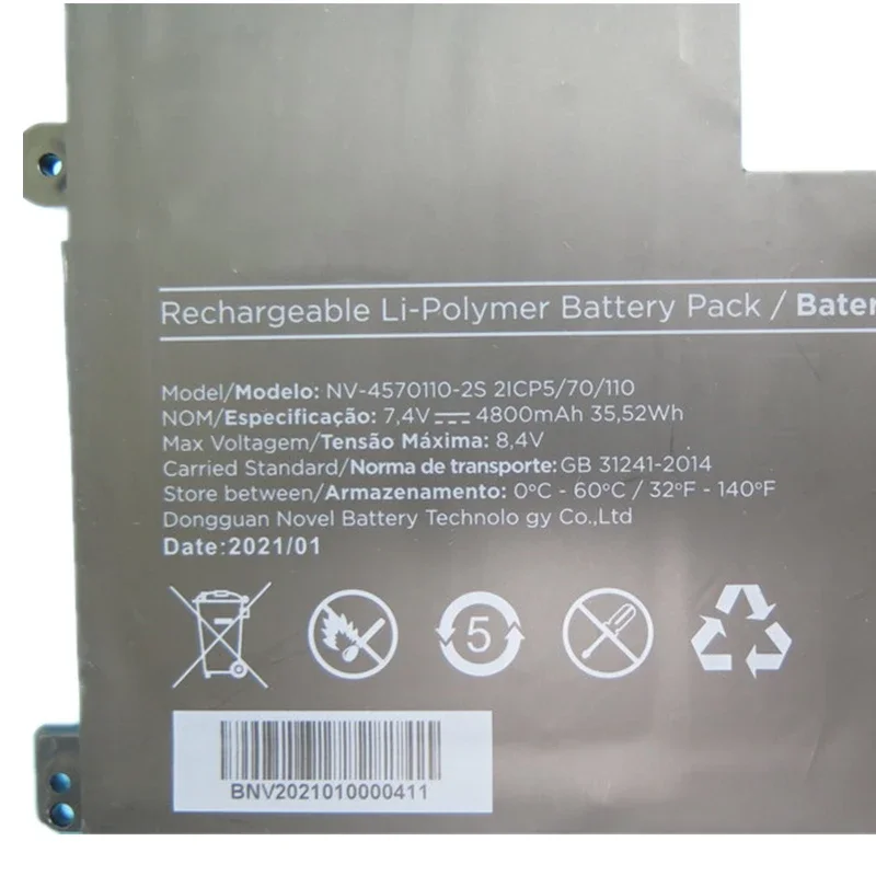 NV-4570110-2S For Positivo Master N1240 Laptop Battery For Positivo Motion C14 C41TC C41TCI C41TD C41TDI C4500C Notebook